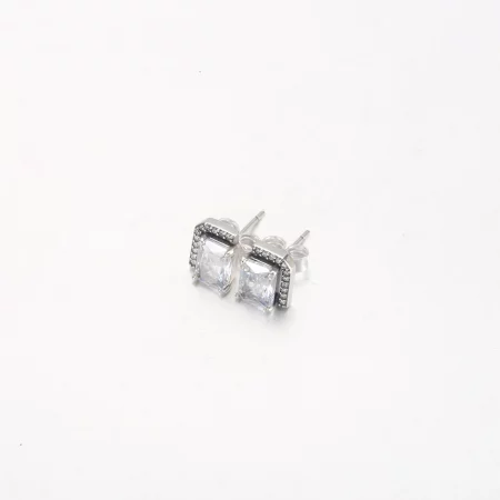 Pandora Rectangular Sparkling Halo Stud Earrings - 292380C01