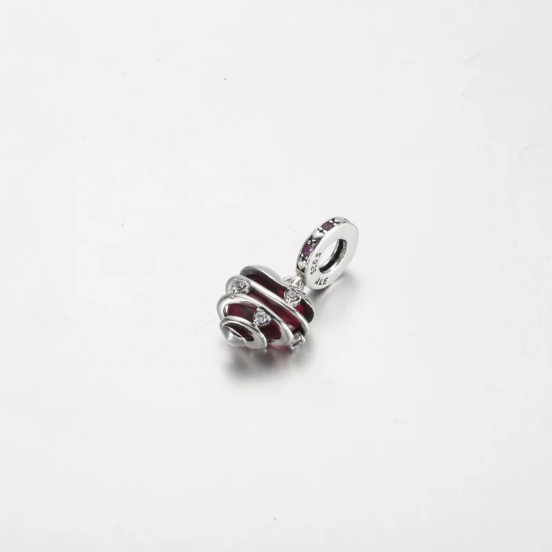 (image for) Pandora Reveal Your Love Heart Spiral Dangle Charm - 791131C01 - View 2