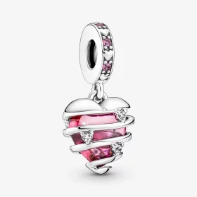 Pandora Reveal Your Love Heart Spiral Dangle Charm - 791131C01