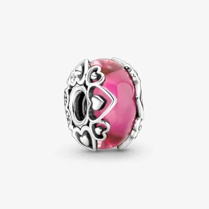(image for) Pandora Reveal Your Love Pink Murano Glass Charm - 791159C00