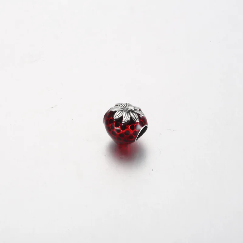 (image for) Pandora Seeded Strawberry Fruit Charm - 791681C01 - View 3