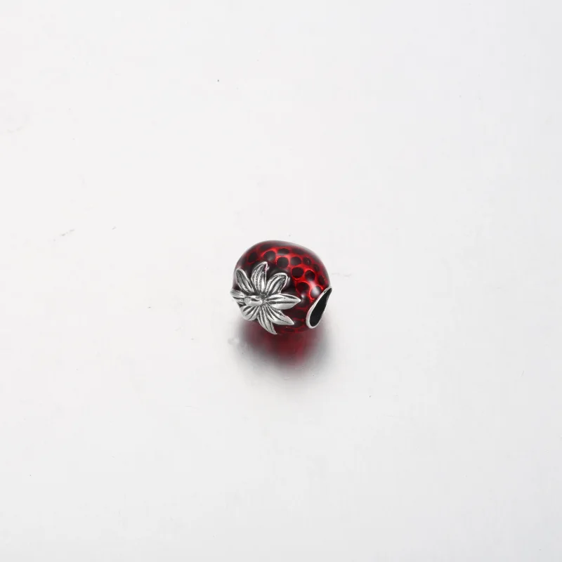 (image for) Pandora Seeded Strawberry Fruit Charm - 791681C01 - View 4