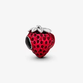 Pandora Seeded Strawberry Fruit Charm - 791681C01 Pandora Seeded Strawberry Fruit Charm - 791681C01