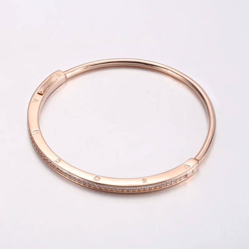 (image for) Pandora Signature I-D Pavé Bangle - 582313C01 - View 2