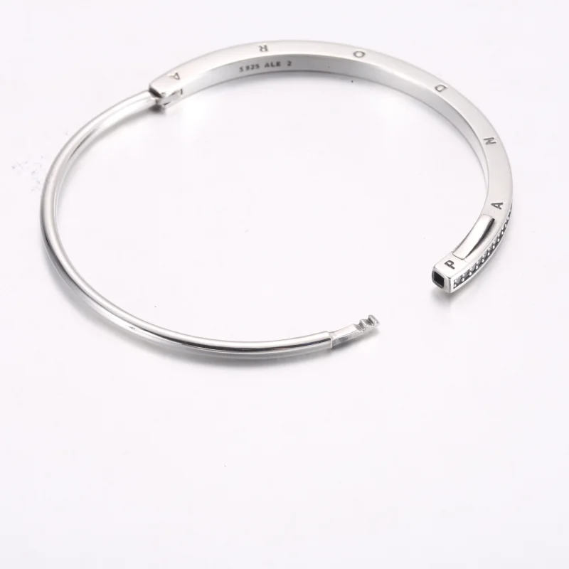 (image for) Pandora Signature I-D Pavé Bangle - 592313C01 - View 5