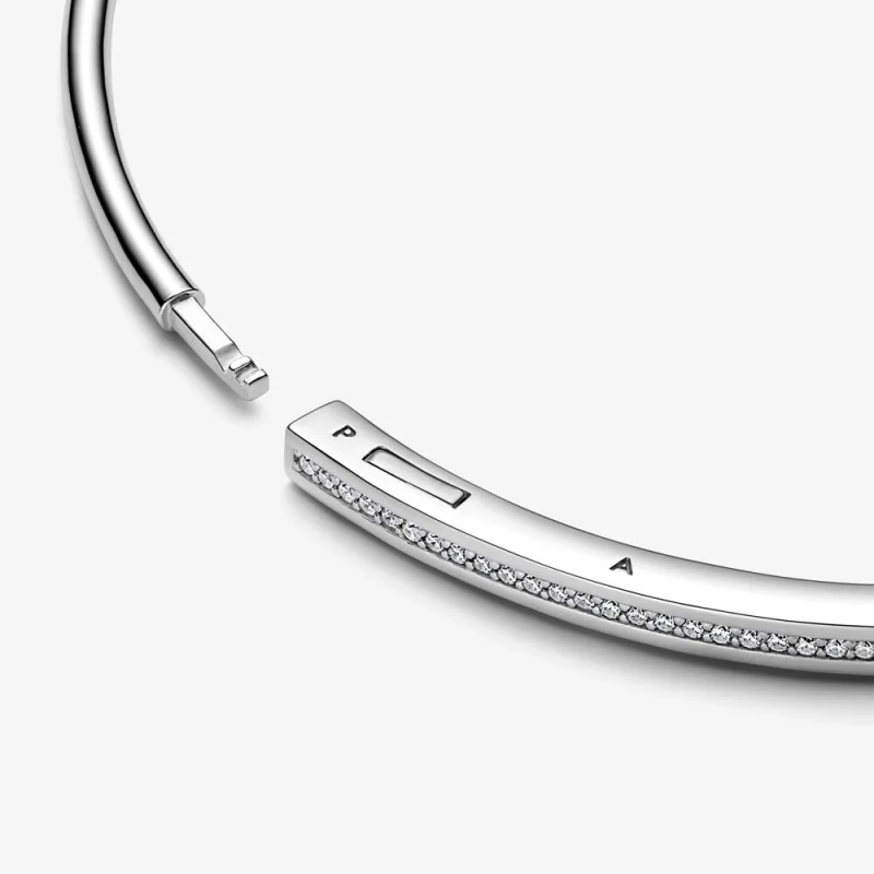 (image for) Pandora Signature I-D Pavé Bangle - 592313C01 - View 8