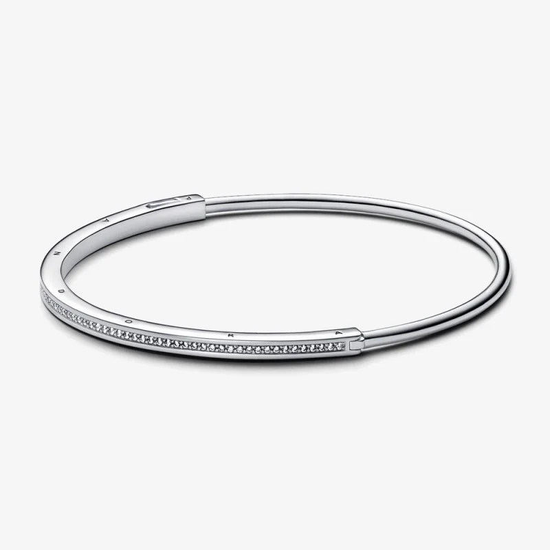 (image for) Pandora Signature I-D Pavé Bangle - 592313C01 - Product Image