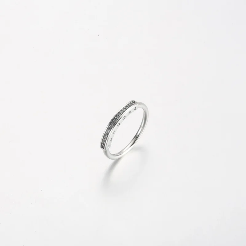 (image for) Pandora Signature I-D Pavé Ring - 192283C01 - View 2