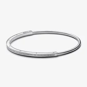 Pandora Signature I-D Pavé Bangle - 592313C01 Pandora Signature I-D Pavé Bangle - 592313C01