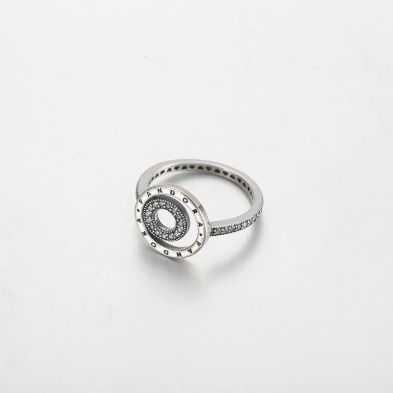 (image for) Pandora Signature Logo Circles Pavé Ring - 192316C01 - View 3