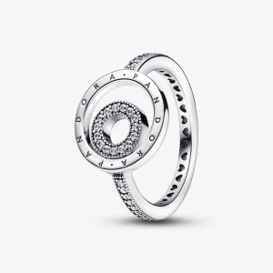 (image for) Pandora Signature Logo Circles Pavé Ring - 192316C01