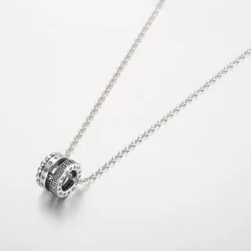 Pandora Signature Logo Pavé & Beads Pendant & Necklace - 392311C01 Pandora Signature Logo Pavé & Beads Pendant & Necklace - 392311C01