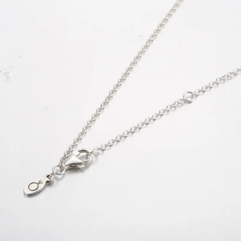 (image for) Pandora Signature Logo Pavé & Beads Pendant & Necklace - 392311C01 - View 3