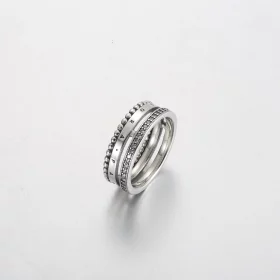 Pandora Signature Logo Pavé & Beads Ring - 192312C01 Pandora Signature Logo Pavé & Beads Ring - 192312C01