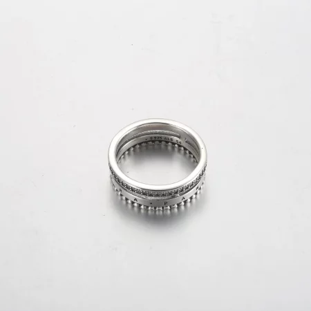 Pandora Signature Logo Pavé & Beads Ring - 192312C01