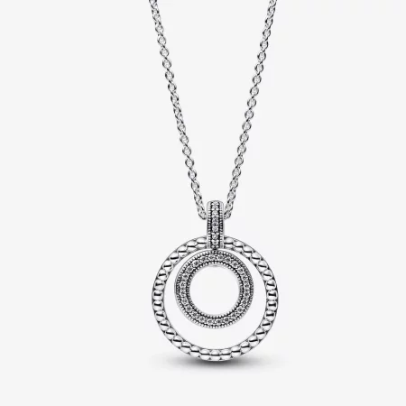 Pandora Signature Pavé & Beads Pendant & Necklace - 392308C01