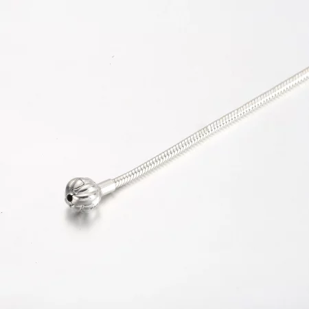 Pandora Snake chain sterling silver bracelet with love knot clasp - 592422C00