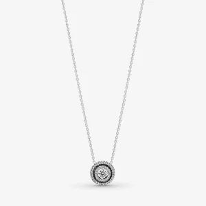 (image for) Pandora Sparkling Double Halo Collier Necklace - 399414C01-45