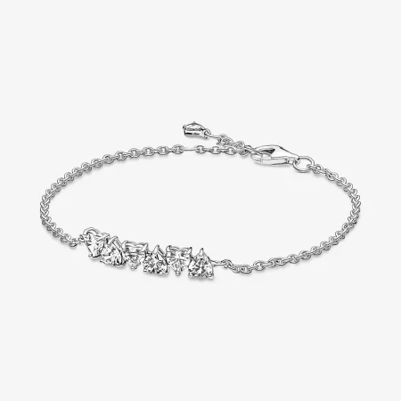 Pandora Sparkling Endless Hearts Chain Bracelet - 591162C01