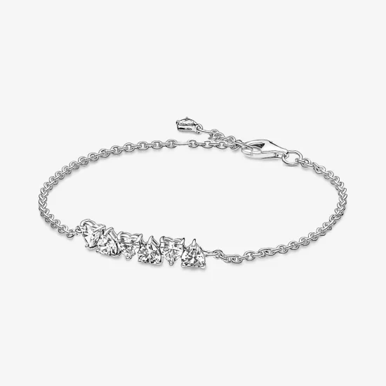 Pandora Sparkling Endless Hearts Chain Bracelet - 591162C01