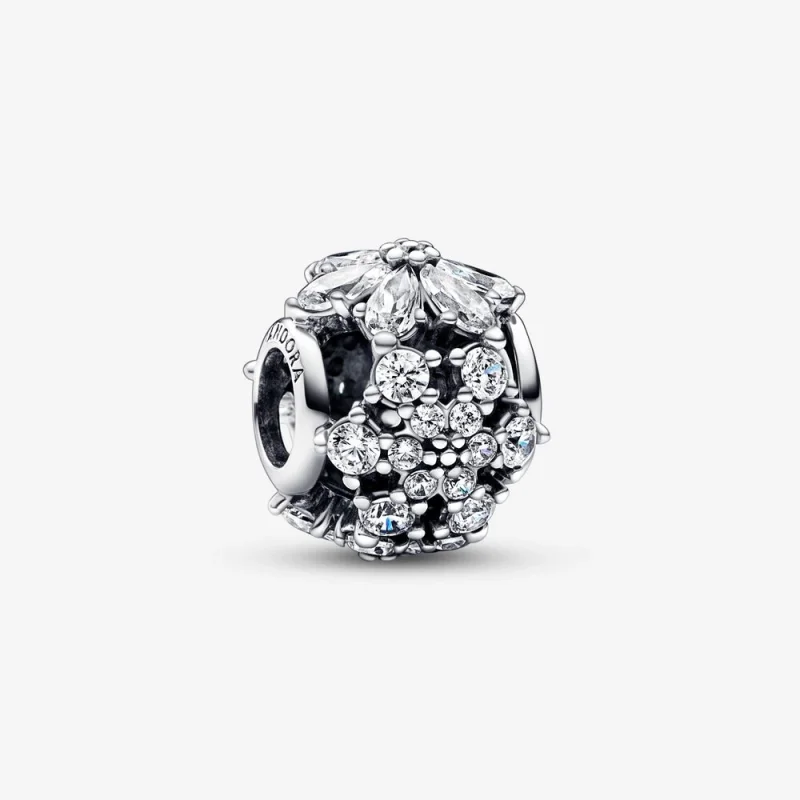 (image for) Pandora Sparkling Herbarium Cluster Round Charm - 792383C01 - Product Image