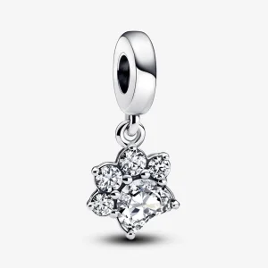 (image for) Pandora Sparkling Pet Paw Print Dangle Charm - 792247C01