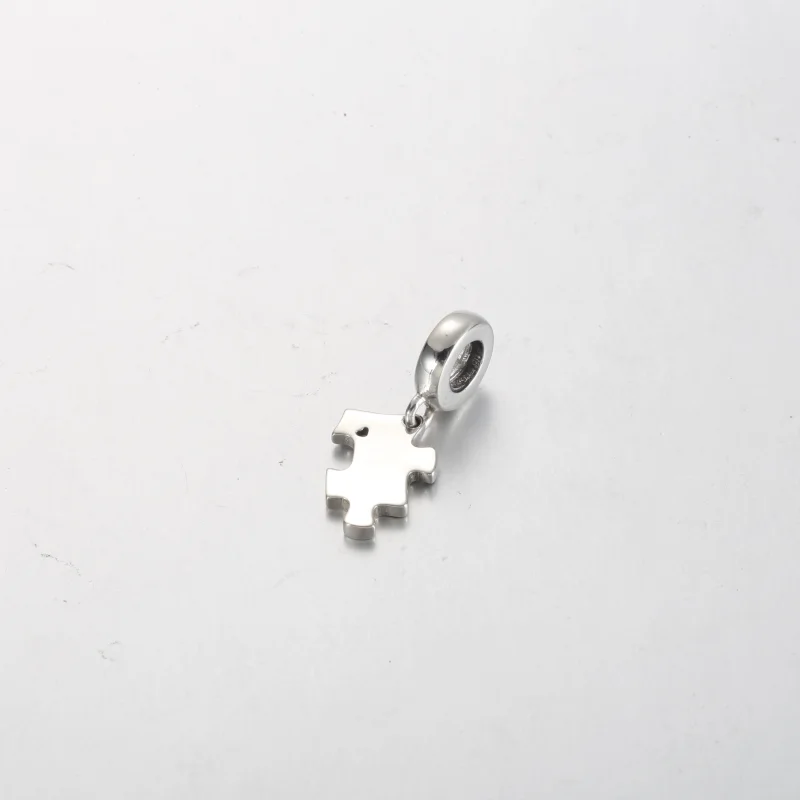 (image for) Pandora Sparkling Puzzle Piece Dangle Charm - 792241C01 - View 3