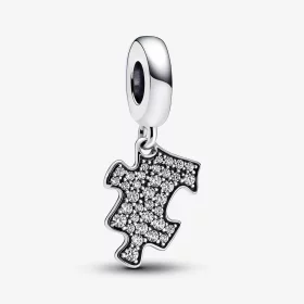 Pandora Sparkling Puzzle Piece Dangle Charm - 792241C01