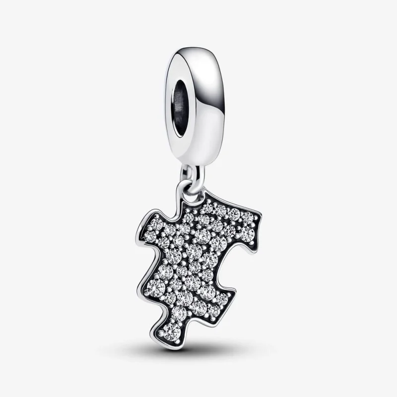(image for) Pandora Sparkling Puzzle Piece Dangle Charm - 792241C01 - Product Image