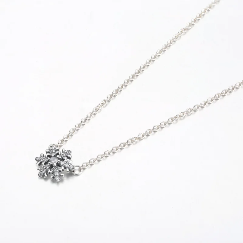 (image for) Pandora Sparkling Snowflake Pendant Necklace - 392371C01 - View 2