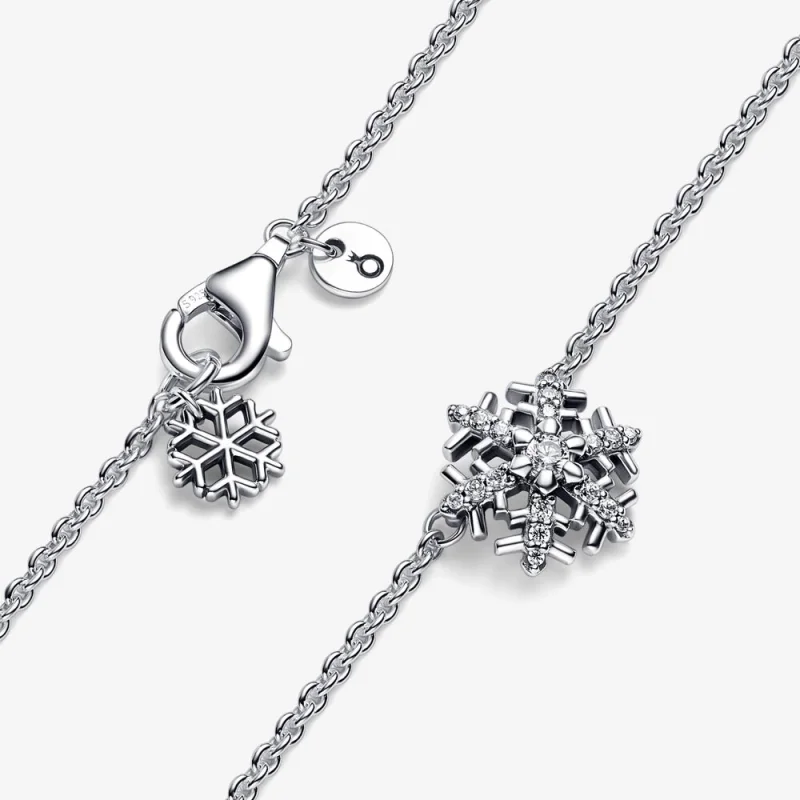 (image for) Pandora Sparkling Snowflake Pendant Necklace - 392371C01 - View 8
