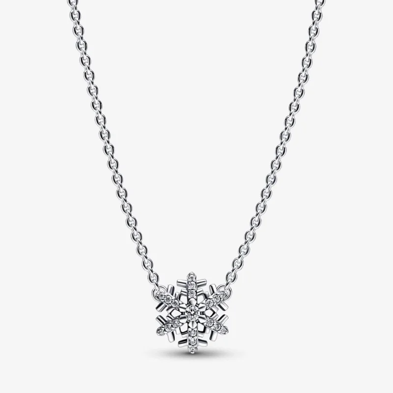 (image for) Pandora Sparkling Snowflake Pendant Necklace - 392371C01 - Product Image
