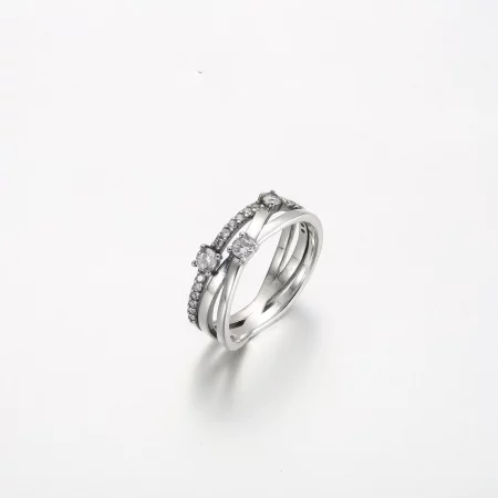 Pandora Sparkling Triple Band Ring - 199400C01