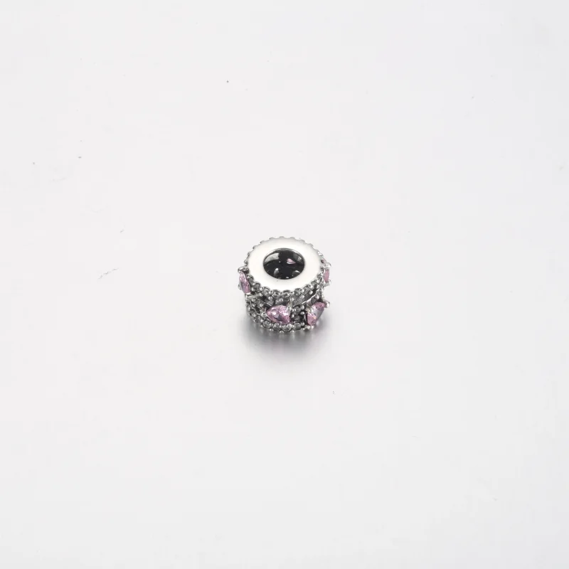 (image for) Pandora Sparkling Triple Halo Hearts Charm - 791161C01 - View 4