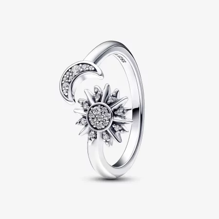 Pandora Sun and moon sterling silver open ring - 192845C01