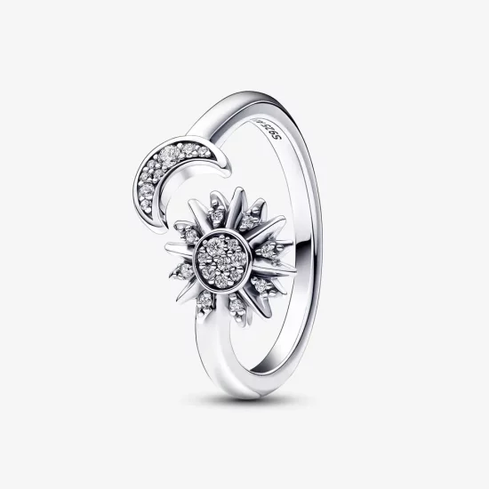 Pandora Sun and moon sterling silver open ring - 192845C01