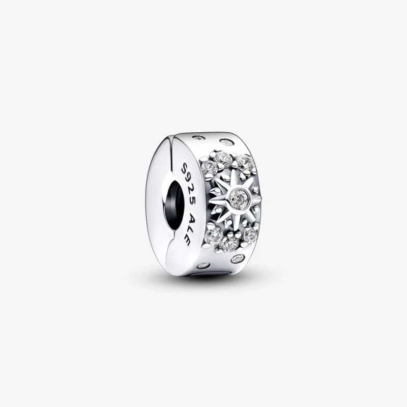 (image for) Pandora Sun moon sterling silver clip - 792841C01 - Product Image