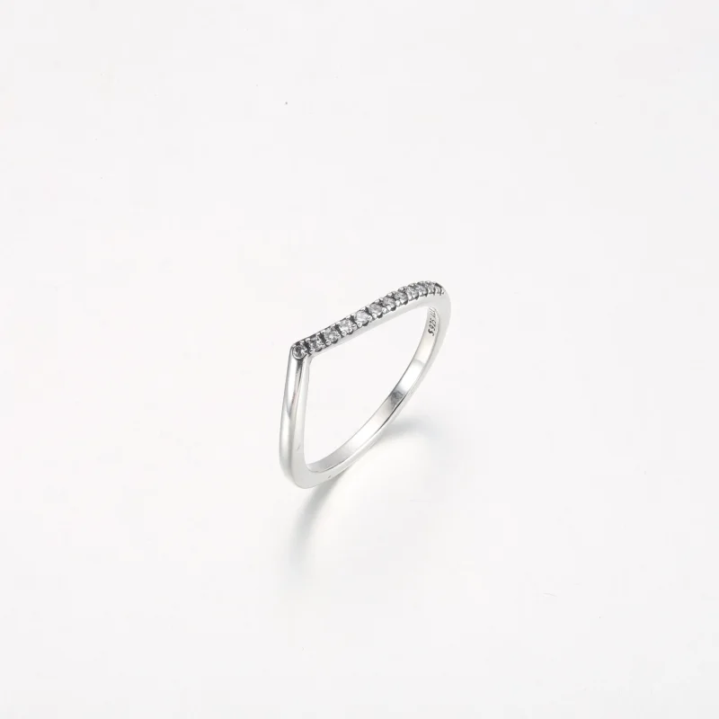 (image for) Pandora Timeless Wish Half Sparkling Ring - 192394C01 - View 2