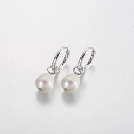Pandora Treated Freshwater Cultured Baroque Pearl Hoop Earrings - 299426C01