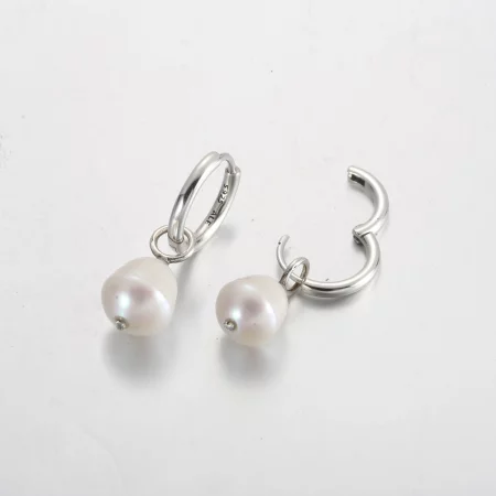 Pandora Treated Freshwater Cultured Baroque Pearl Hoop Earrings - 299426C01