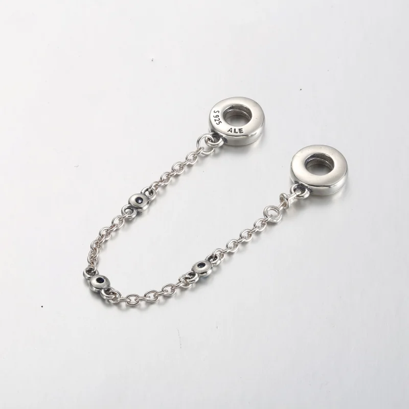 (image for) Pandora Triple Blue Stone Safety Chain - 791688C01 - View 4