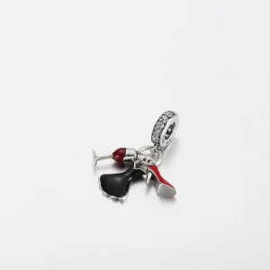 (image for) PANDORA Wine glass high heels little black dress pendant - P-D-3785