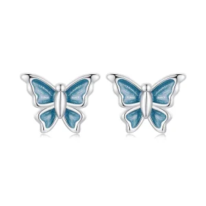 (image for) PANDORA Style Blue Butterfly Earrings - BSE957