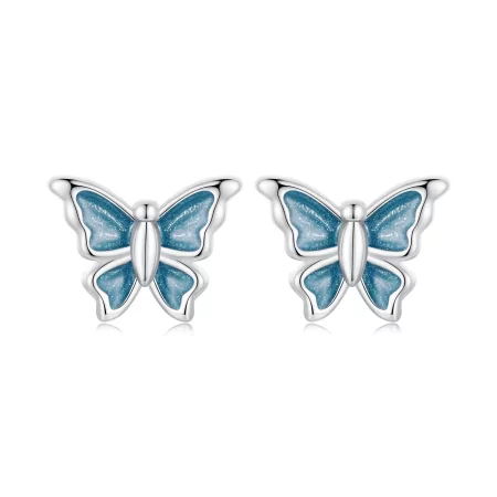 PANDORA Style Blue Butterfly Earrings - BSE957