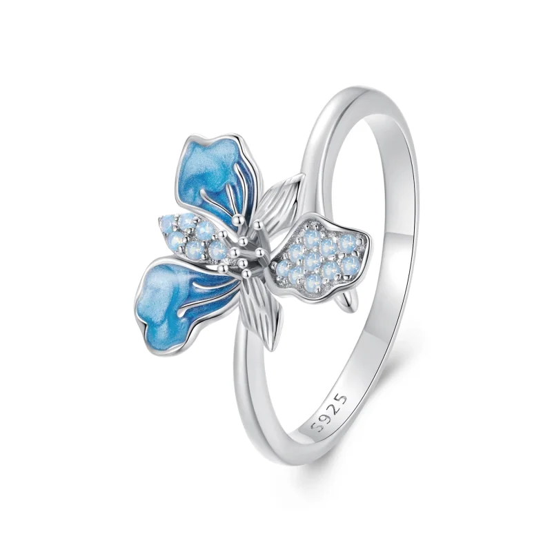 (image for) PANDORA Style Blue Iris Open Ring - BSR509-E - Product Image