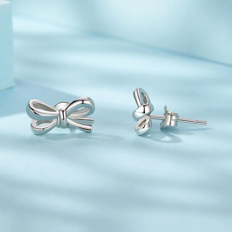 (image for) PANDORA Style Bow Earrings - SCE1707 - View 4