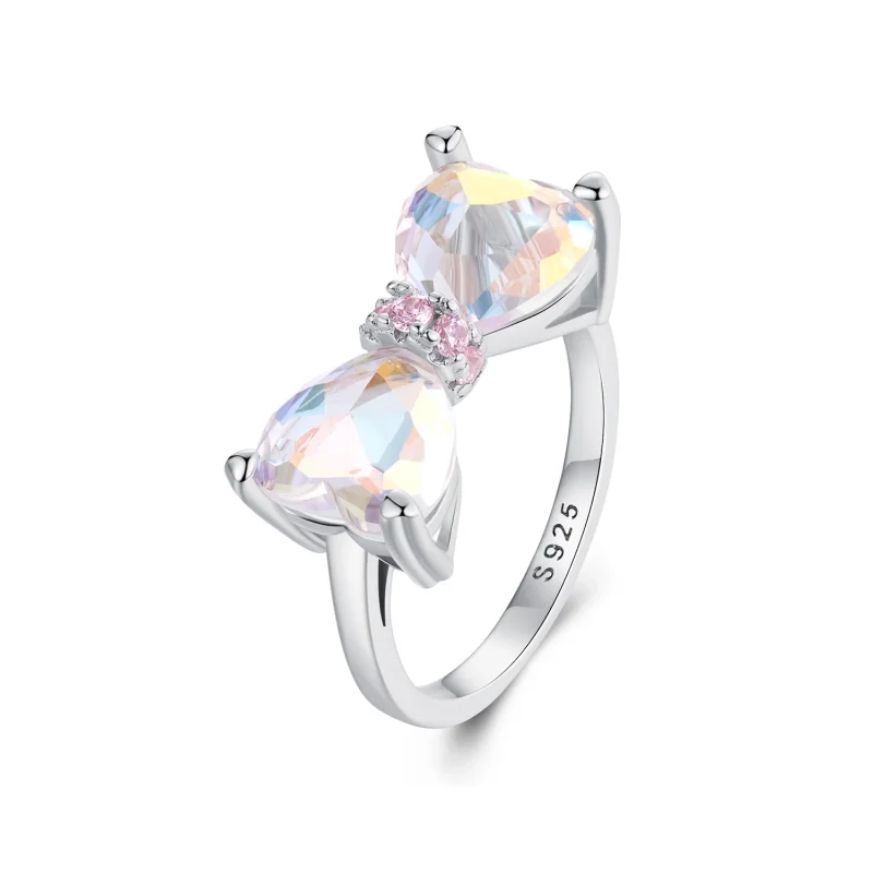 (image for) PANDORA Style Bow Large Center Stone Ring - SCR1000 - Product Image