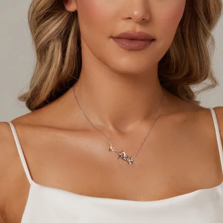 PANDORA Style Cat And Butterfly Necklace - SCN514