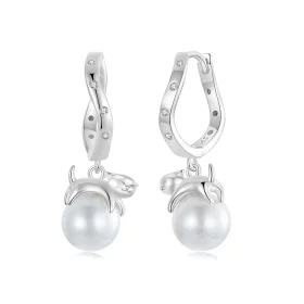 PANDORA Style Cat Shell Earrings - SCE1692