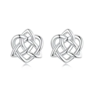 (image for) PANDORA Style Celtic Knot Earrings - BSE958